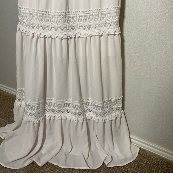 White bohemian lace dress - Picture 5 of 9